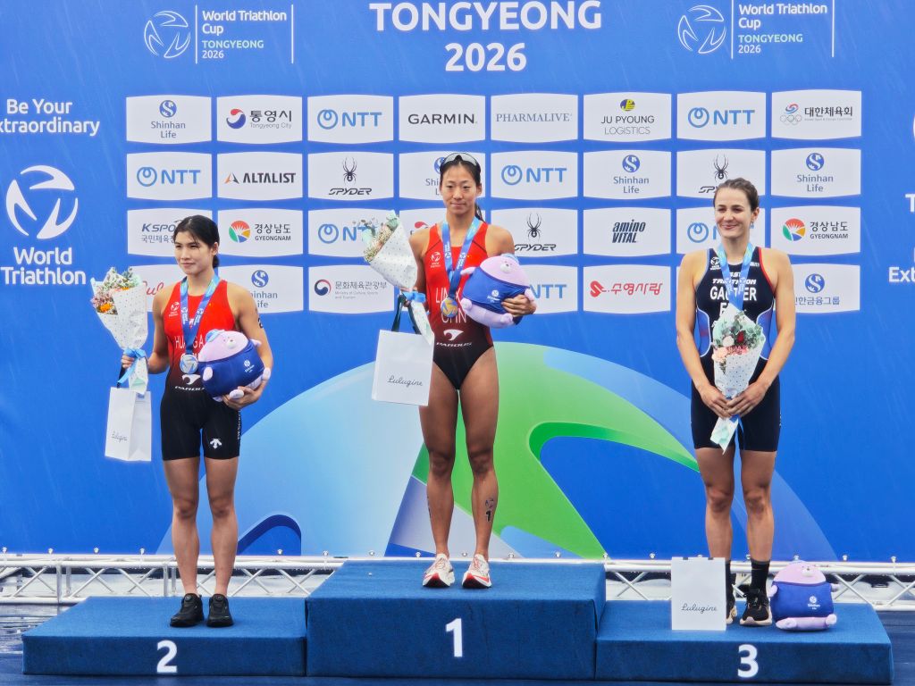 铁三世界杯韩国统营站：中国选手包揽女子冠、亚军